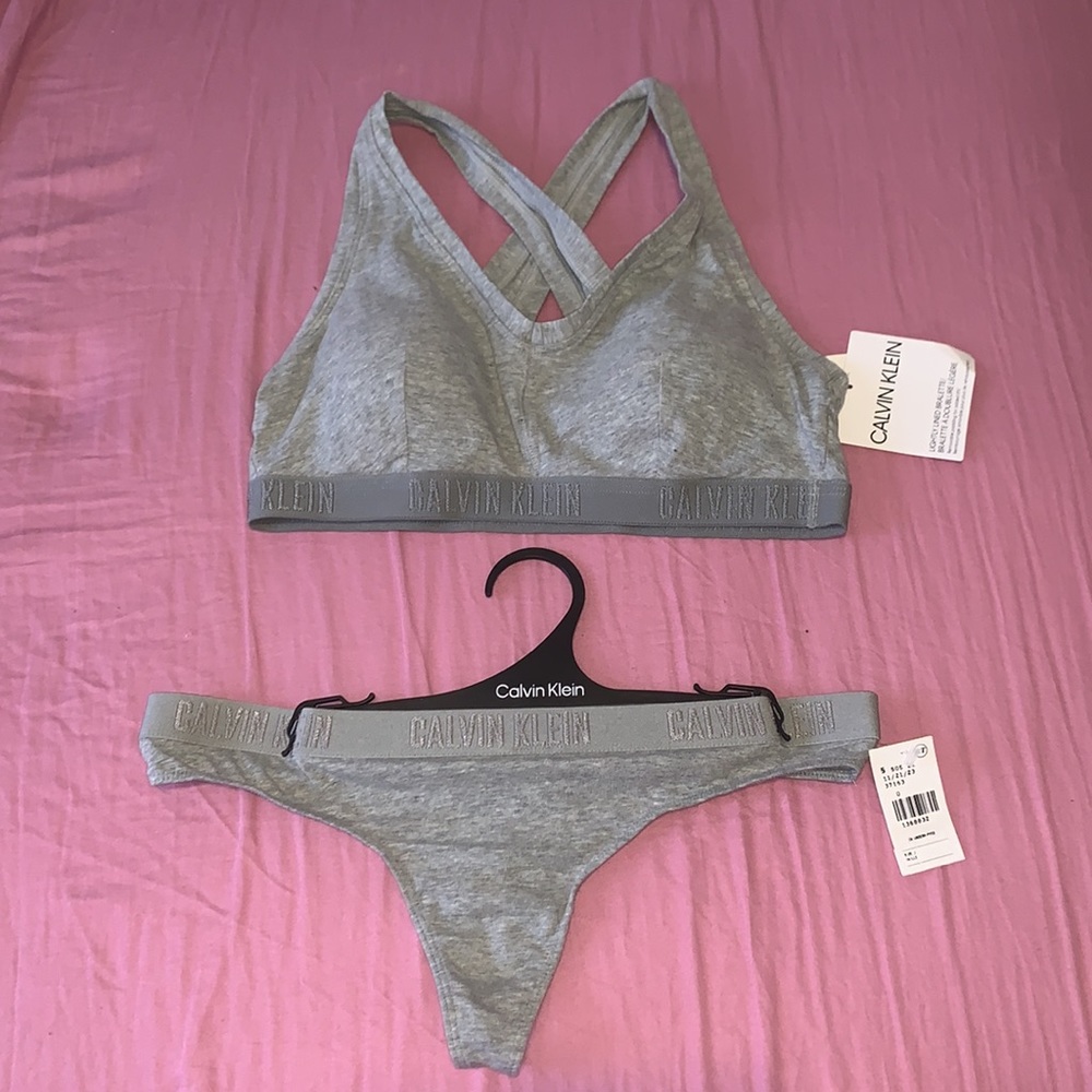 Calvin Klein | Underwear Set Bralette Size L and Thong Size M
